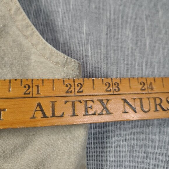 Vintage Banana Republic Photojournalist Safari Vest Khaki Canvas Msns Large - Picture 12 of 14